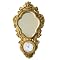 Large Vintage Gold EAMES ERA Mirror With Quartz clock - 23x12.75x3