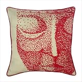 Buddha Pillow in Red by 