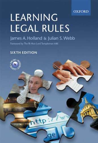 Learning Legal Rules: A Student's Guide to Legal Method and Reasoning (6th Edition)