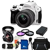 Pentax K-30 Digital Camera with DA 18-55mm f/3.5-5.6 AL Zoom Lens (White) Kit . Includes