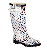 Dots Spots Rain Boots - Gray