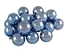 Club Pack of 36 Shiny Blue Tease Glass Ball Christmas Ornaments 2.75