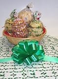 Gourmet Food : Scott's Cakes Small Nut Lovers Cookie Basket with no Handle Holly Wrapping