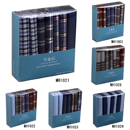 YEC01 Excellent Design 7 Pure Cotton Handkerchiefs Set Wedding Goods By Y&G