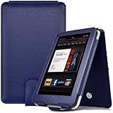 CaseCrown Regal Flip Vertical Case (Blue) for Amazon Kindle Fire Tablet