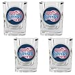 Los Angeles Clippers 4pc Square Shot Glass Set NBA Basketball