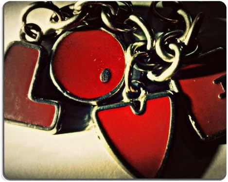 Love on Cake with Chocolate Frosting Mouse Pads Customized Made to Order Support Ready 9 7/8 Inch (250mm) X 7 7/8 Inch (200mm) X 1/16 Inch (2mm) High Quality Eco Friendly Cloth with Neoprene Rubber Liil Mouse Pad Desktop Mousepad Laptop Mousepads Comfortable Computer Mouse Mat Cute Gaming Mouse_pad