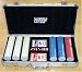 World Poker Tour Aluminum Case ,300 Pieces Bee Poker Chips ,2 Decks of BEE Card Minor Scratch/Dent