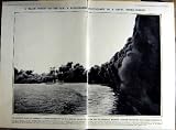 1922 WAR SHIP MARMORA SMOKE ROUMANIA QUEEN MOLO NATIVES