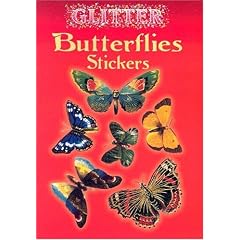 Glitter Butterflies Stickers