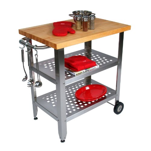 John Boos Cucina Avanti Kitchen Cart with Butcher Block Top
