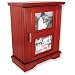Cherry Finish Two Picture Frame Jewerly Box