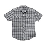 Billabong Men's Glazed Plaid Short Sleeve Shirt