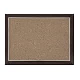 Quartet Two-Tone Home Décor Cork Bulletin Board, 17 x 23 Inches, Espresso Wood Frame (HDB1723BM)