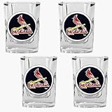 St. Louis Cardinals 4 Piece Square Shot Glass Set