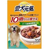 ユニ・チャーム 愛犬元気 パウチ10歳 ビーフ＆緑黄色野菜入り 70g