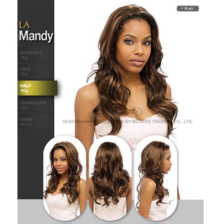 Vanessa Half Wig - La Mandy Color 1B
