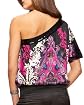 Silk Luxe Leaf One-Shoulder Top Product Image