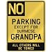 burmese15 - NO PARKING EXCEPT FOR BURMESE GRANDPA PARKING SIGN