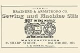 Best Price Canvas Print, Brainerd & Armstrong Co. Sewing and Machine Silk - 12x18