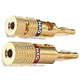 24k Gold-Plated Banana Plugs
