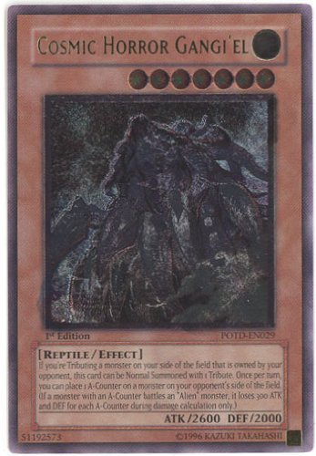 YuGiOh Power of the Duelist Cosmic Horror Gangi'el POTD-EN029 Rare Ultimate