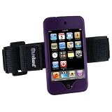 Tuneband, Grantwood Technology's Armband, Silicone Skin, and Screen Protector for iPod Touch 8GB/16GB/32GB/64GB (2nd and NEW 3rd Generation!), PURPLE