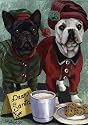 French Bulldog Christmas Greeting Cards by Renaud