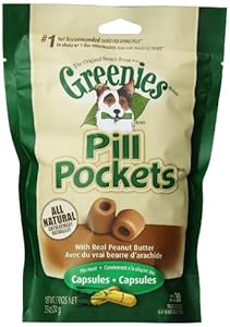 Greenies Pill Pockets for Dogs. Peanut Butter Capsules 6pk, 2.9lbs Greenies Pill Pockets for Dogs. Peanut Butter Capsules 6pk, 2.9lbs