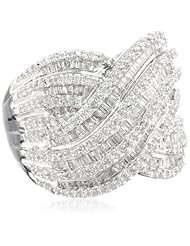 Sterling Silver Diamond Ring (1 cttw, I-J Color, I3 Clarity)