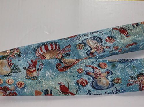 Cord Cover Handmade Holiday Winter Christmas Snowman Snow Angels Fabric Variety of Lengths Available