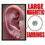 Magnetic C.Z Pair of Earrings (Large)