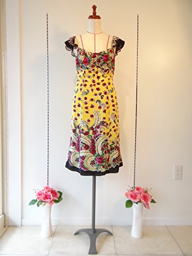 ワンピース シルク Sサイズ (ナネットレポー)Nanette Lepore 花柄 黄色 １点物 ｂｙ 株式会社キングアンドクイーン