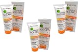 3x Garnier Ambre Solaire Sheer Protect Medium SPF 15 Face Protection Cream 75ml