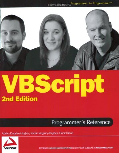 VBScript Programmer's Reference (Programmer to Programmer)