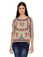 Janis Blusa Cuello Redondo (Multicolor)