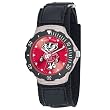 Game Time Unisex COL-AGV-WIB Wisconsin Badger Logo Agent Velcro Watch