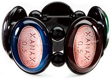 Joolz Hayworth Xanax Five Cameo Multi-Jooolz Stretch Bracelet in Black