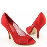 JLO JENNIFER LOPEZ Maggy Heels Pumps Red Womens