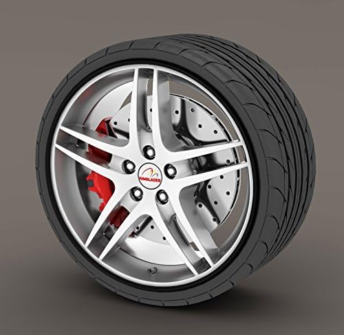 Kabis Car Rimblades Black Color Alloy Wheel Rim Protector (fits 4 wheels up to 22")