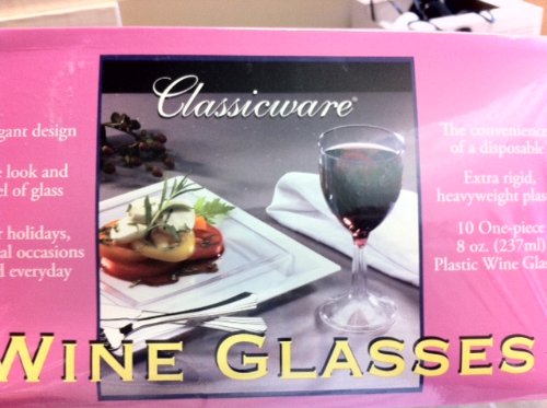 Classicware Plastic Wine Glasses