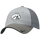 Nike - Nike Iowa Hawkeyes Grey Mesh Relaxed Swoosh Flex Fit Hat