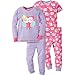 Gerber Baby Girls' 4-Piece Pajama Set, Owls 24 Months