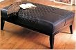 Rectangular Ottoman in Rich Chocolate Finish By Coaster Furniture