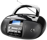 Dual DAB 43 Portable Digitalradio Boombox (DAB/DAB+/UKW-Tuner, CD-Player) schwarz