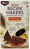 Kraft Recipe Makers Two Cooking Sauces and Recipe Carton, Hickory BBQ Beef, 16.7 Ounce
