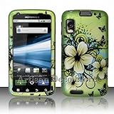Blossoming Spring Flower & Butterflies Protective Hard Rubberized Case Cove ....