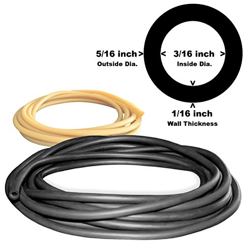 5/16IN OD 3/16IN ID LATEX TUBING (604 BLACK) 4FT