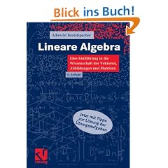 Lineare Algebra: Eine Einf�hrung in die Wissenschaft der Vektoren, Abbildungen und Matrizen