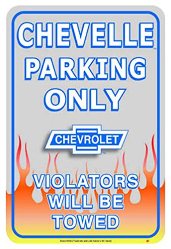 Chevrolet Chevy Chevelle Car Parking Only Tin Sign 11 x 17in